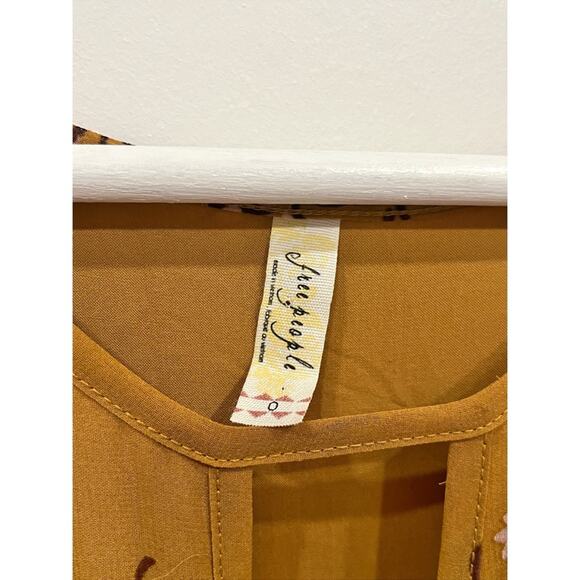 Free People Bonnie Keyhole Butterfly Print Midi Dress - Picture 6 of 14